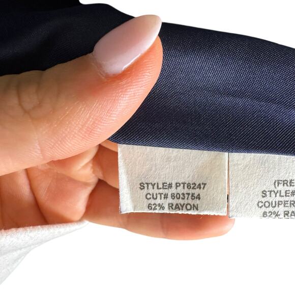 Anthropologie Eva Franco Navy Blue Tiered Eyelash Fringe Layering Vest - Picture 13 of 15